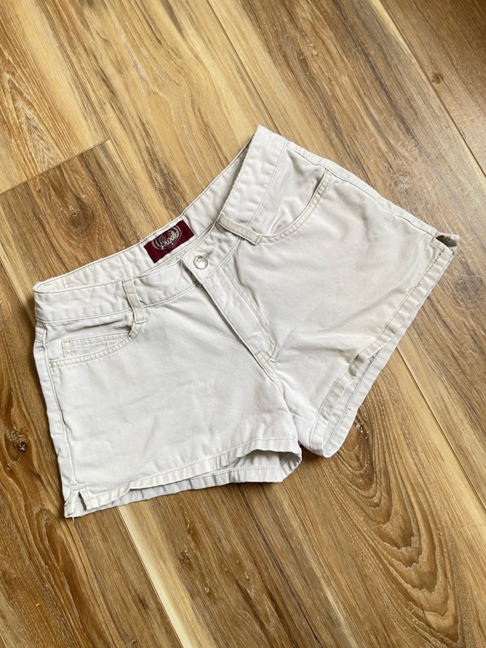 Vintage Y2K 00s Angels Khaki Mini Shorts Low Rise